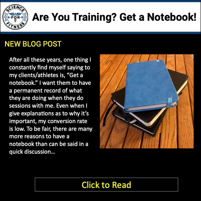 Are You Training? Get A Notebook!