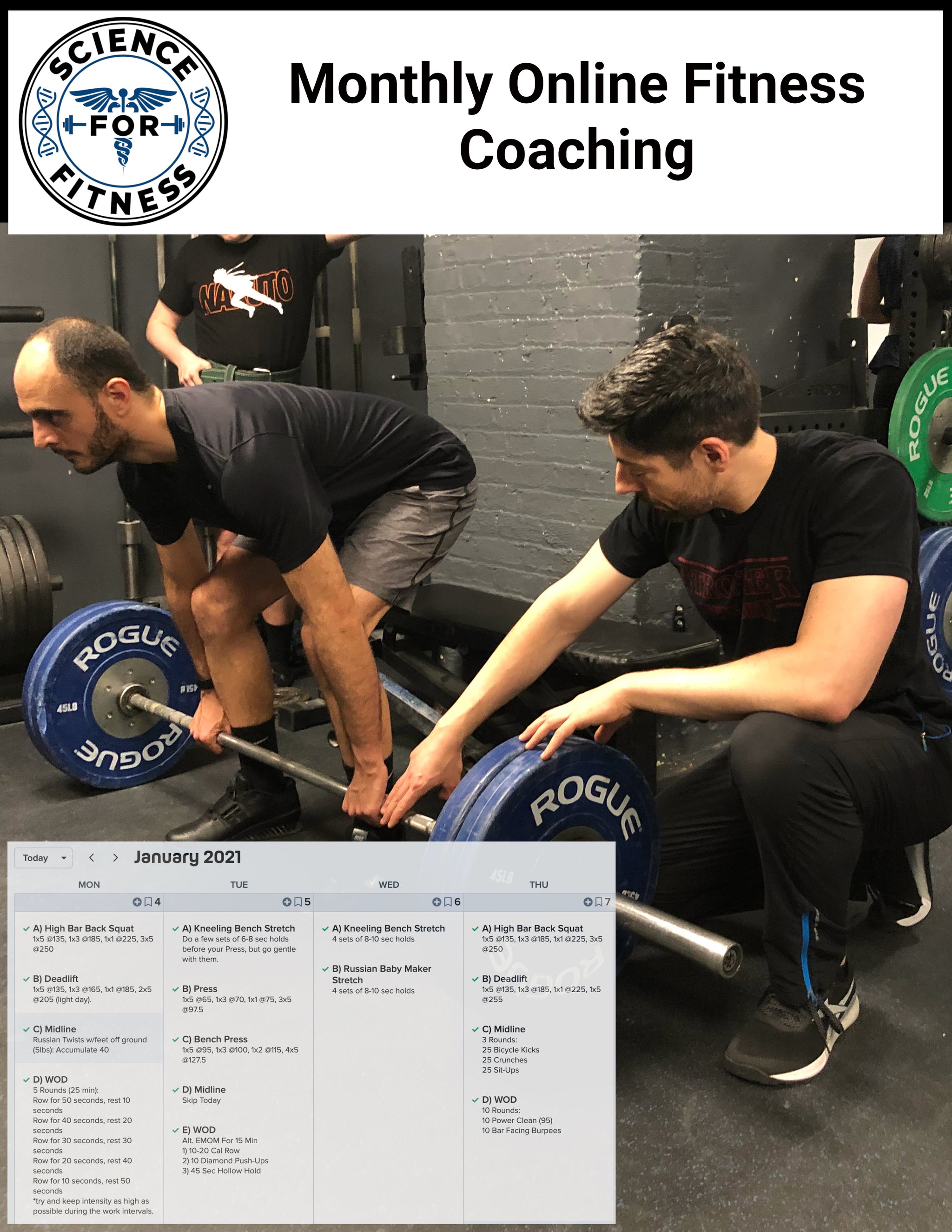 Monthly Online Fitness Coaching - Main Image