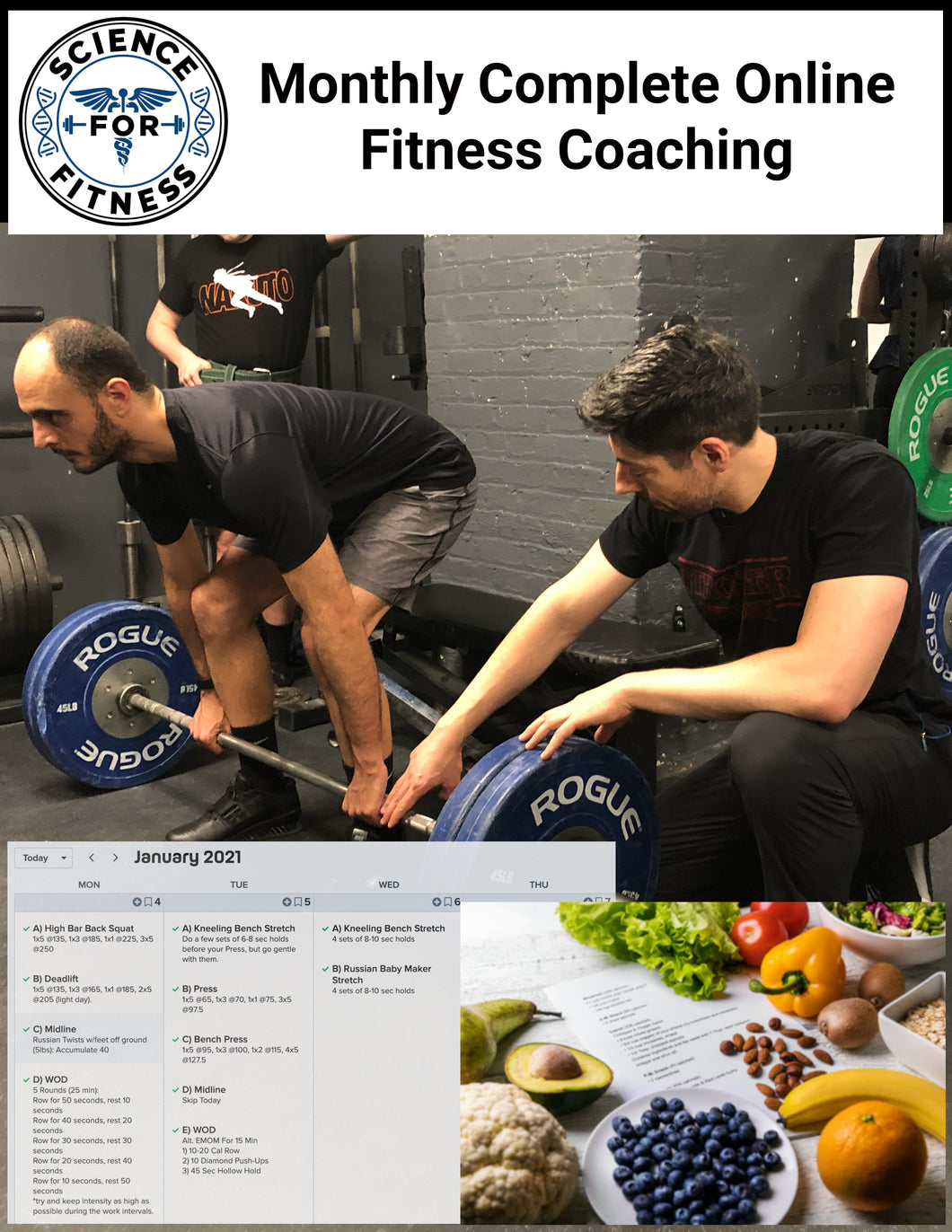 Monthly Complete Online Fitness Coaching